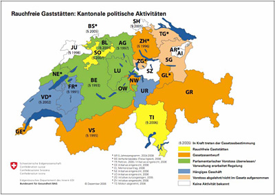 Rauchen in der Schweizer Gastronomie
