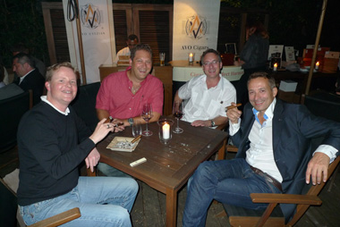 Ganz rechts Davidoff Schweiz-Chef Adrian Brotschi